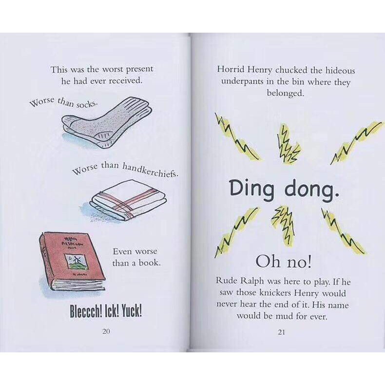 Black and White Print 25Q - Horrid Henry + Mp3 File - No Box No Box