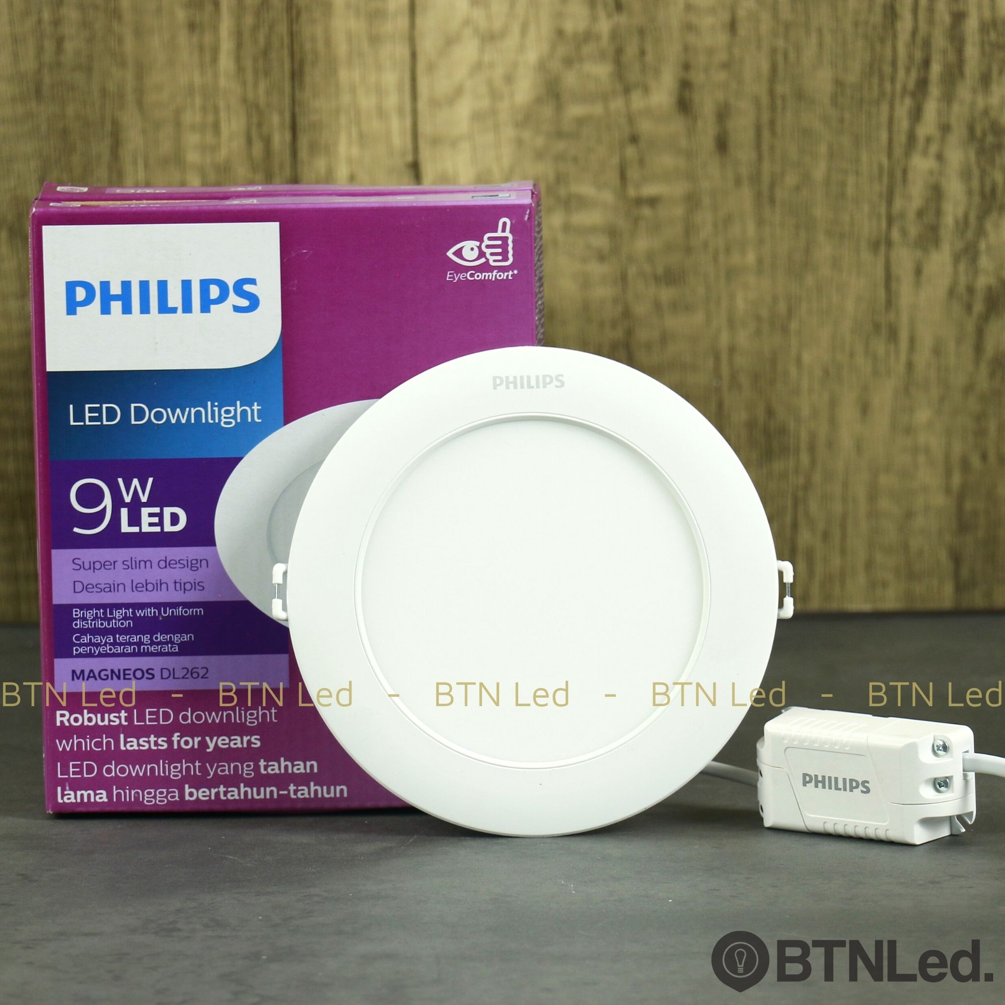 Đèn LED âm trần siêu mỏng Philips DL262 (6W / 9W /12W) - Bảo hành 24 tháng