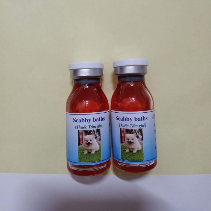 tắm nấn ghẻ.. cho cún cưng. phòng ve rận nấm