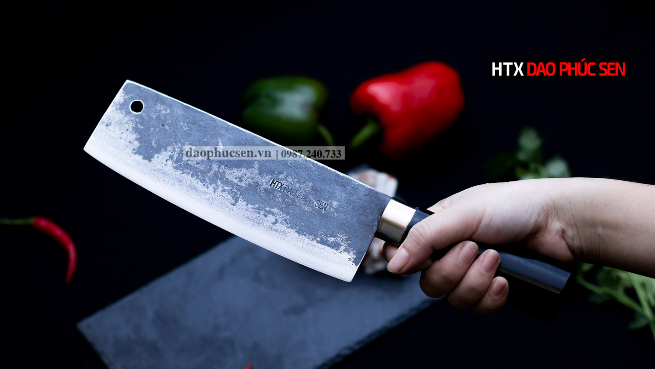 Dao thái 20cm nhíp xe cán gỗ G02M