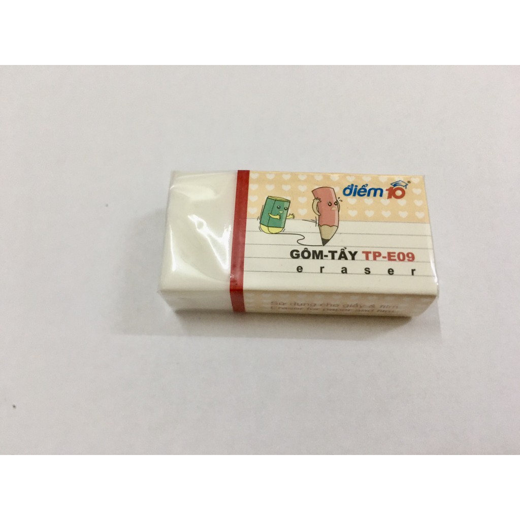 Gôm tẩy điểm 10 thiên long e-09