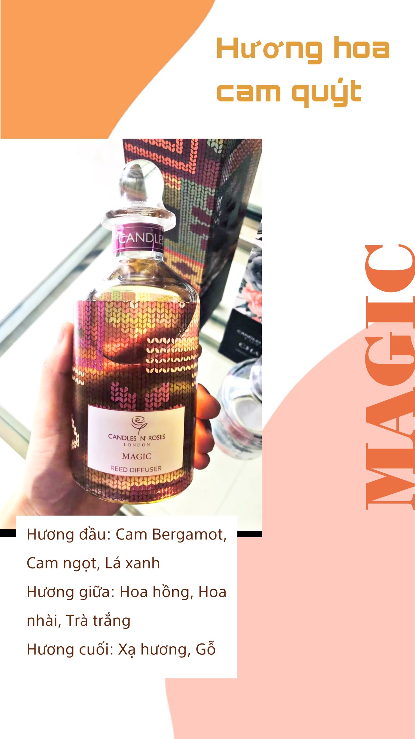 Tinh dầu tỏa hương dạng que Reed Diffuser
