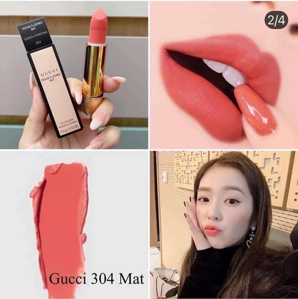 [HCM]Son Gucci Matte Màu 304 Queen Christina (Màu cam Sữa)