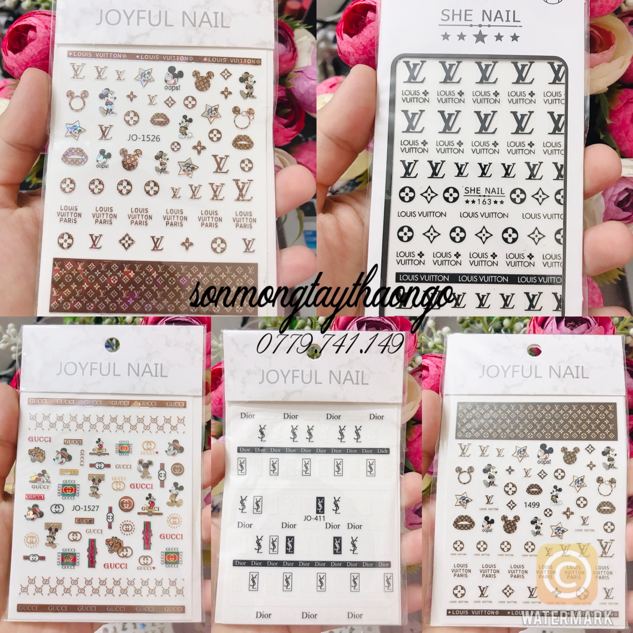 Miếng stick dán mong siêu cute dành cho NAil
