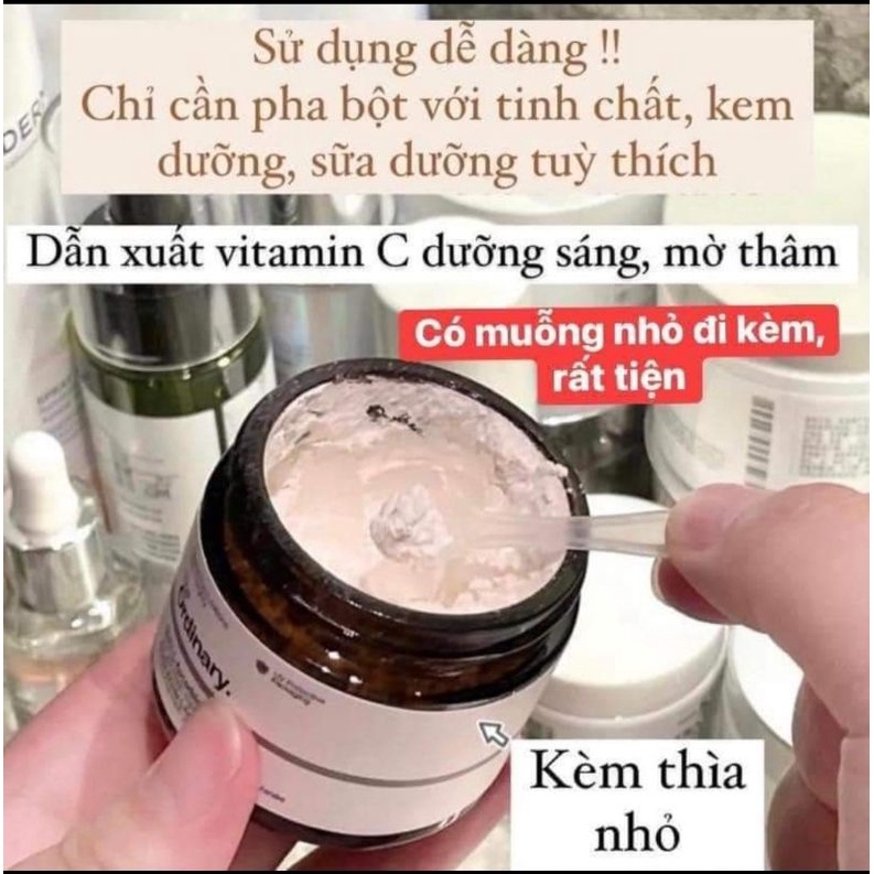 (Bill Canada) Vitamin C Dạng Bột  Lascorbic Acid Powder (20G) The Ordinary.