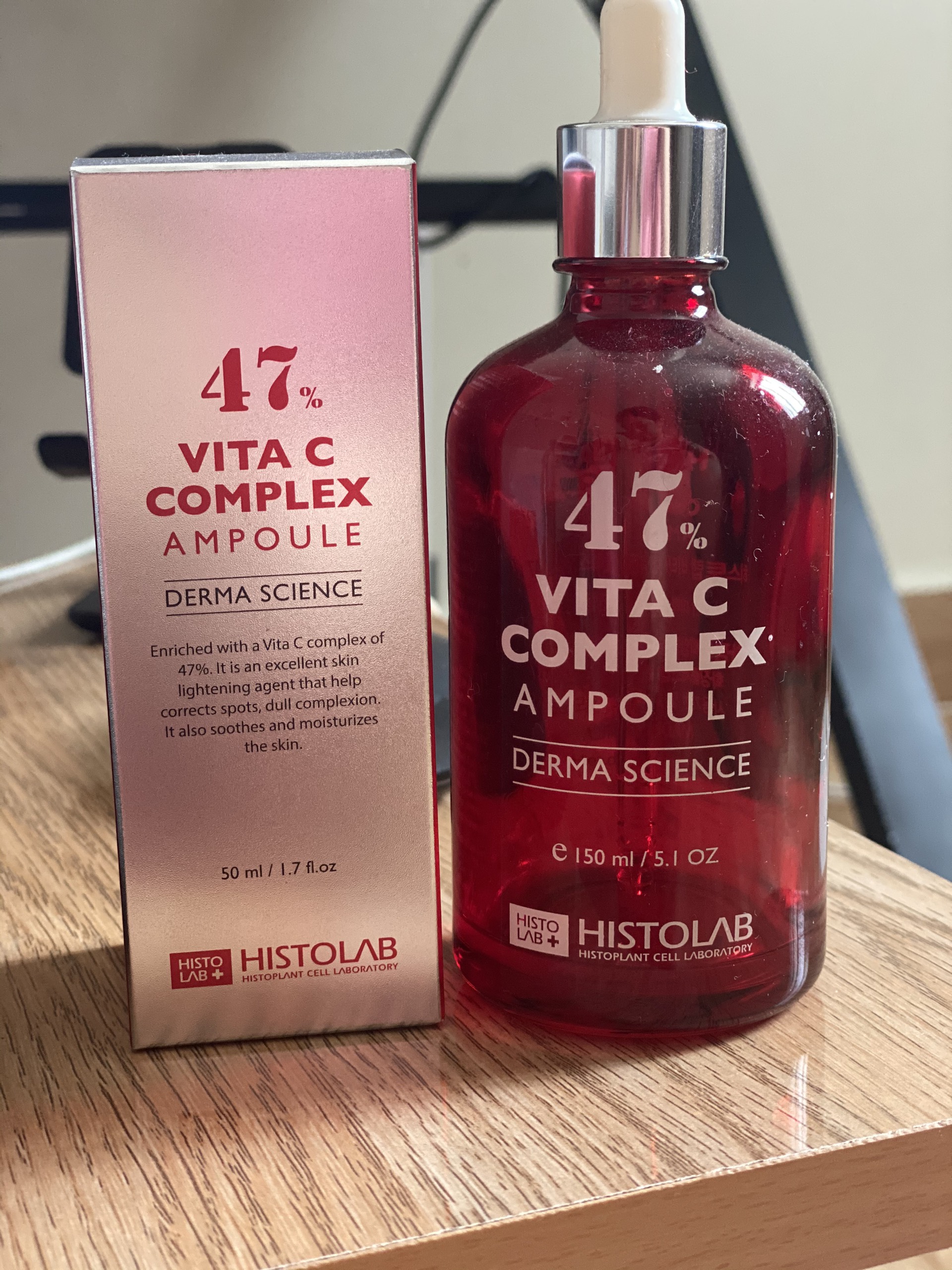 Serum dưỡng trắng da Histolab Vita C complex ampoule 47%