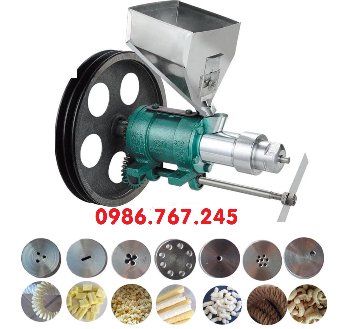 Đầu đùn bánh ống 7 béc, đầu đùn bỏng gậy, đầu nổ bỏng gậy