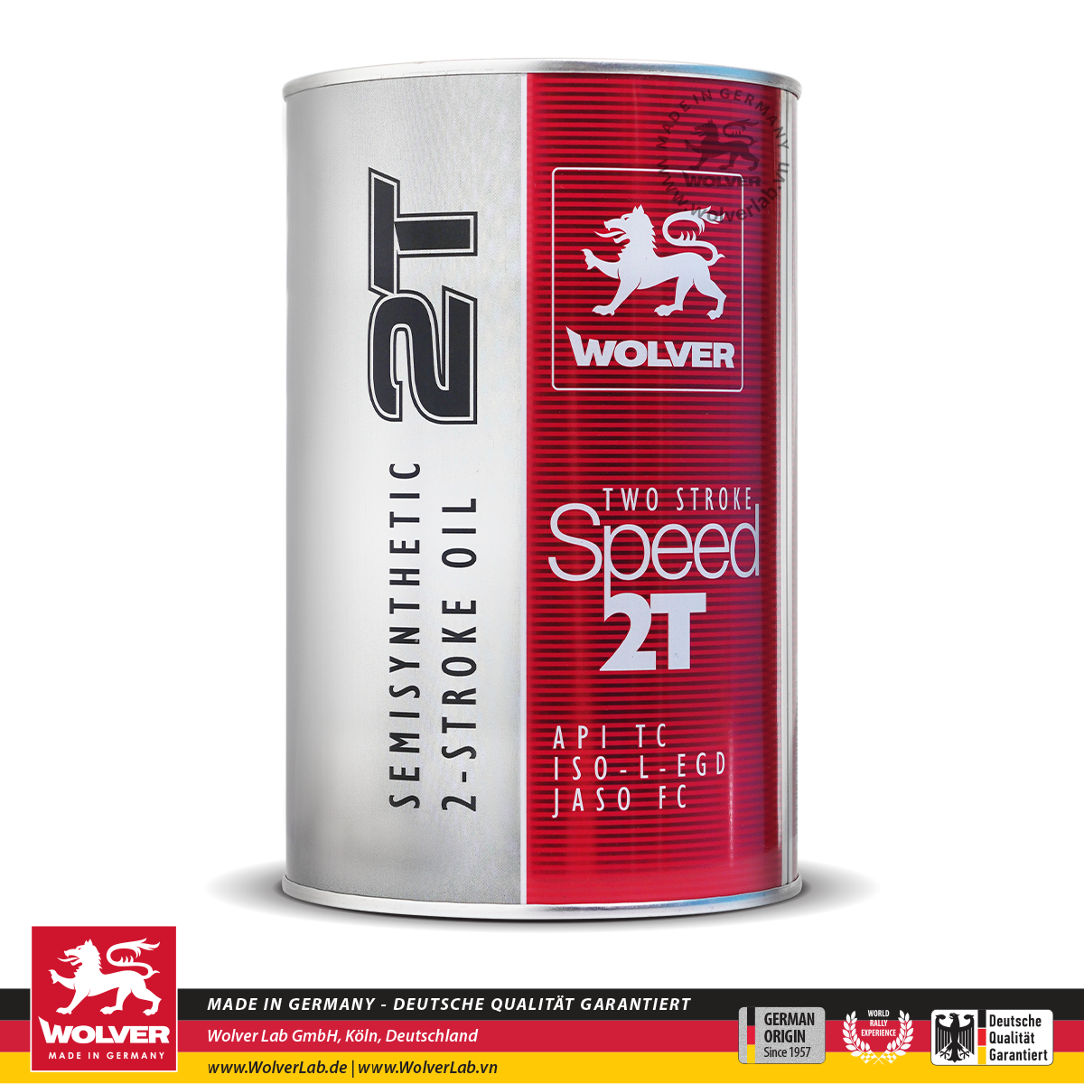 Nhớt 2 thì Wolver Speed 2T API TC nhập khẩu Đức