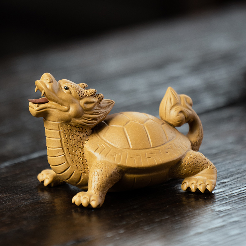 Tượng Long Quy Tử Sa (Đồ Chơi Bàn Trà)