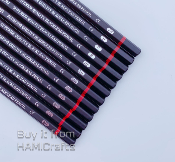 Bút chì phát thảo bộ 12 cây USLON 967 (2H-8B)