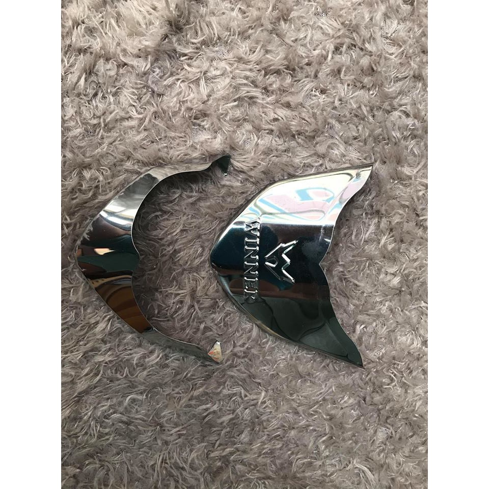 Bộ 6 món xe Air Blade 125 2013-2015 (Ốp pô + Pô E + quạt + Mỏ & Dè inox + Thảm Lót inox) Cao Cấp