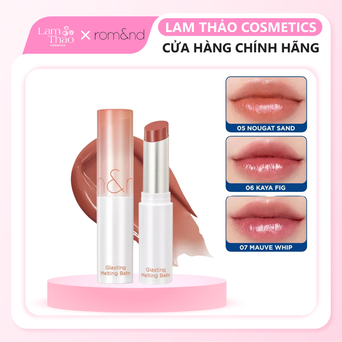 Son Dưỡng Có Màu Romand Glasting Melting Balm