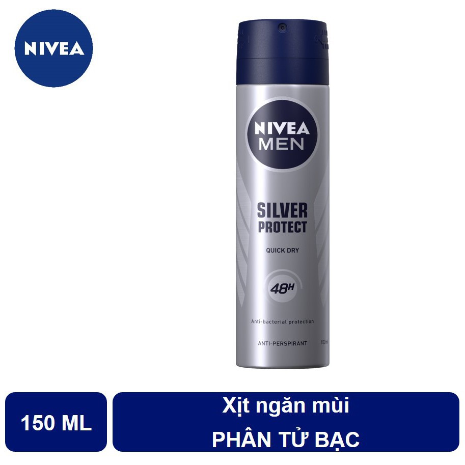 Xịt ngăn mùi Nivea men phân tử bạc