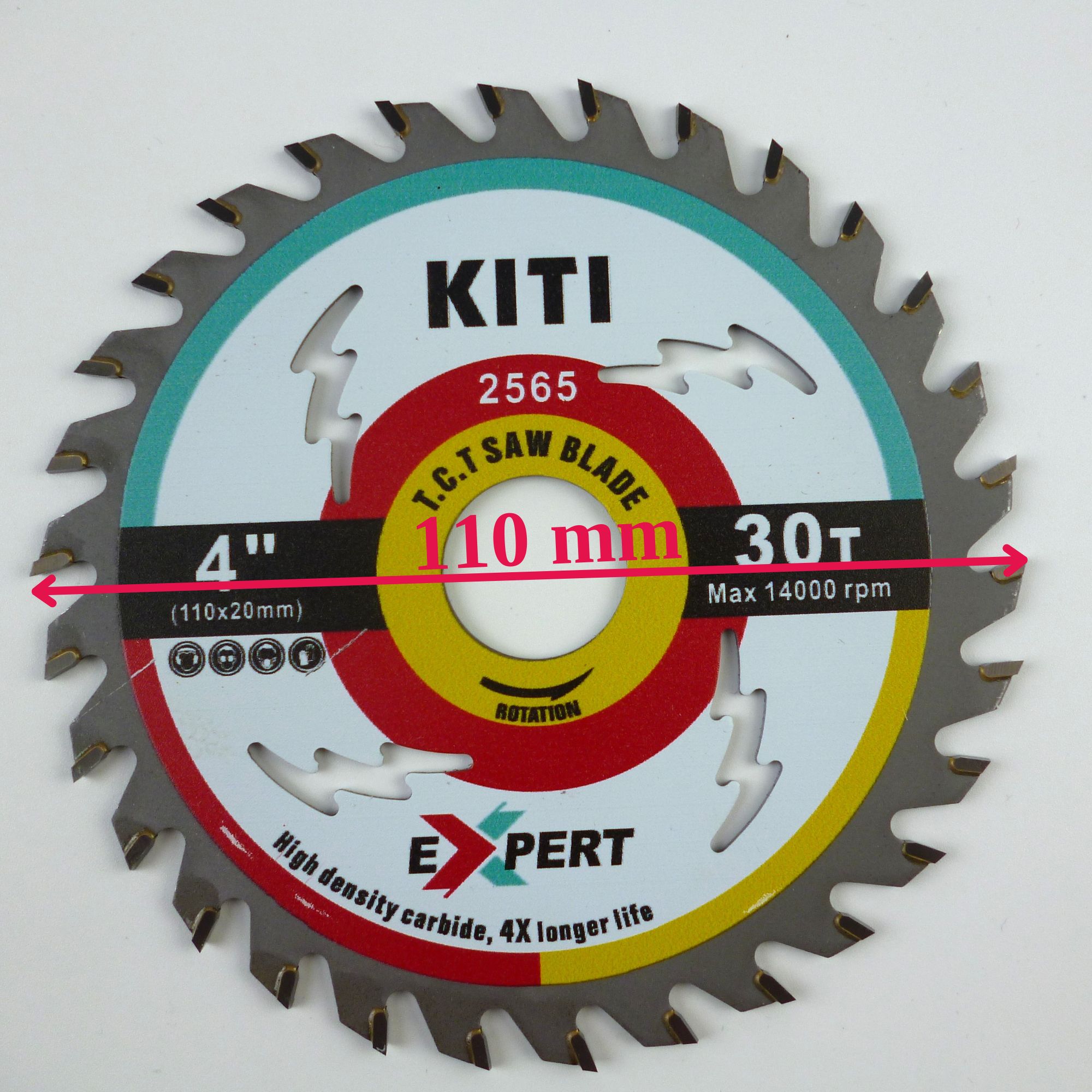 Lưỡi cưa gỗ Lưỡi cắt gỗ 110mm 30 răng - Ki Ti (HÀNG XỊN) (CKT110-30)