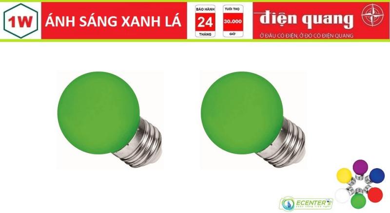 ( BỘ 2 ) BÓNG LED BULB 1W ĐIỆN QUANG LEDBU14G45 01/01765/01727 E27