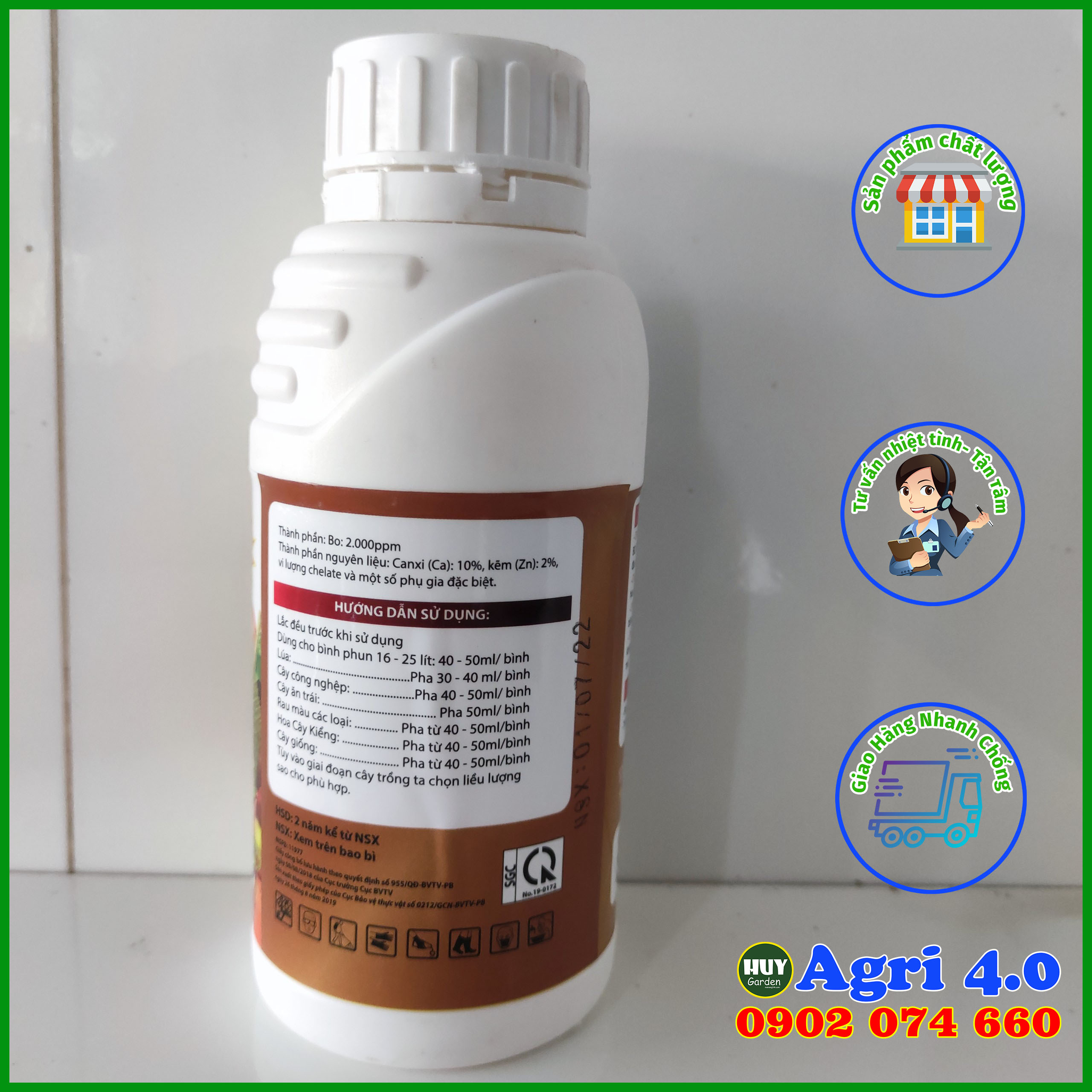 Canxi bo kẽm - chống rụng nụ cây mai