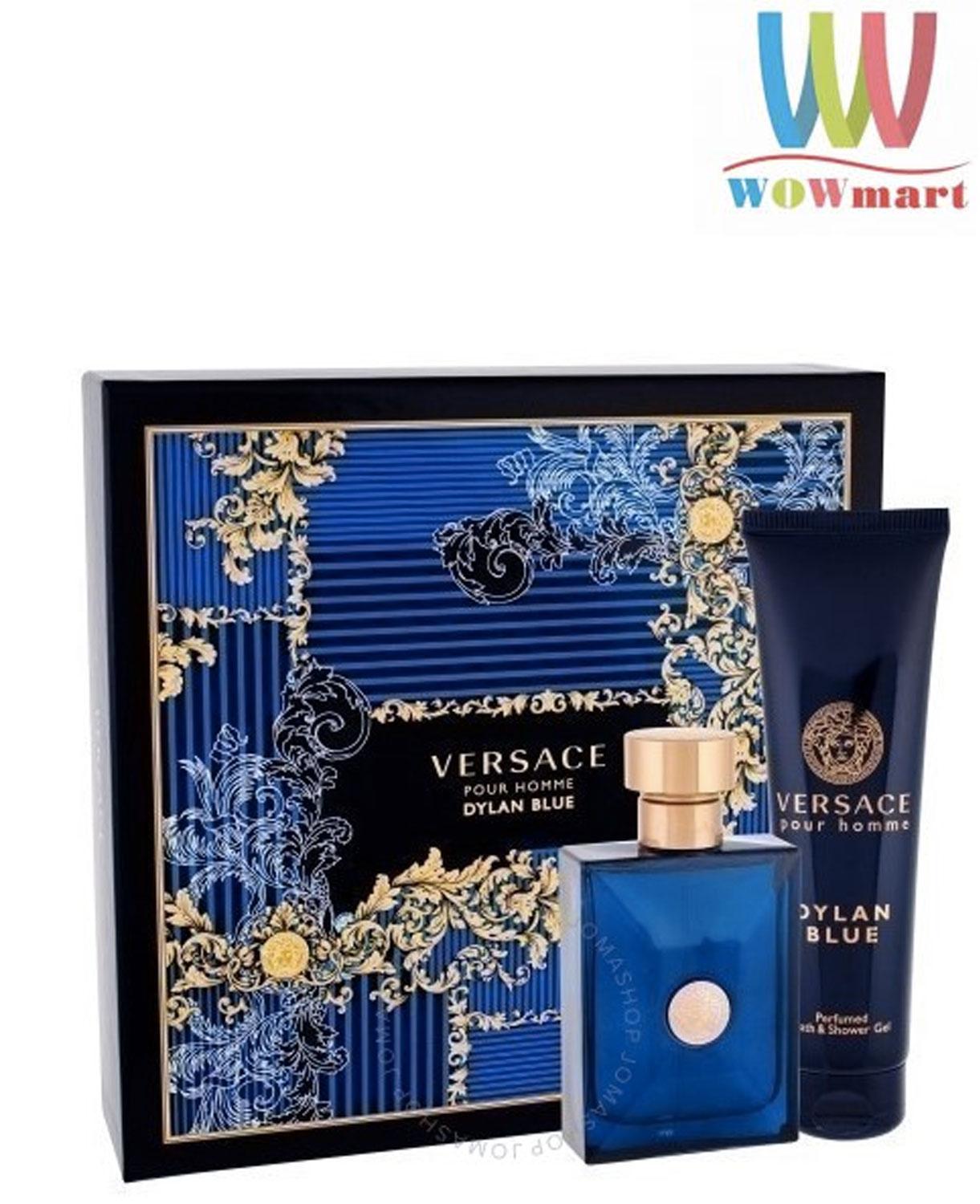 Versace Pour Homme Blue Dylan Set 2 ( nước hoa 100ml / sữa tắm 150ml ) - PHÁP