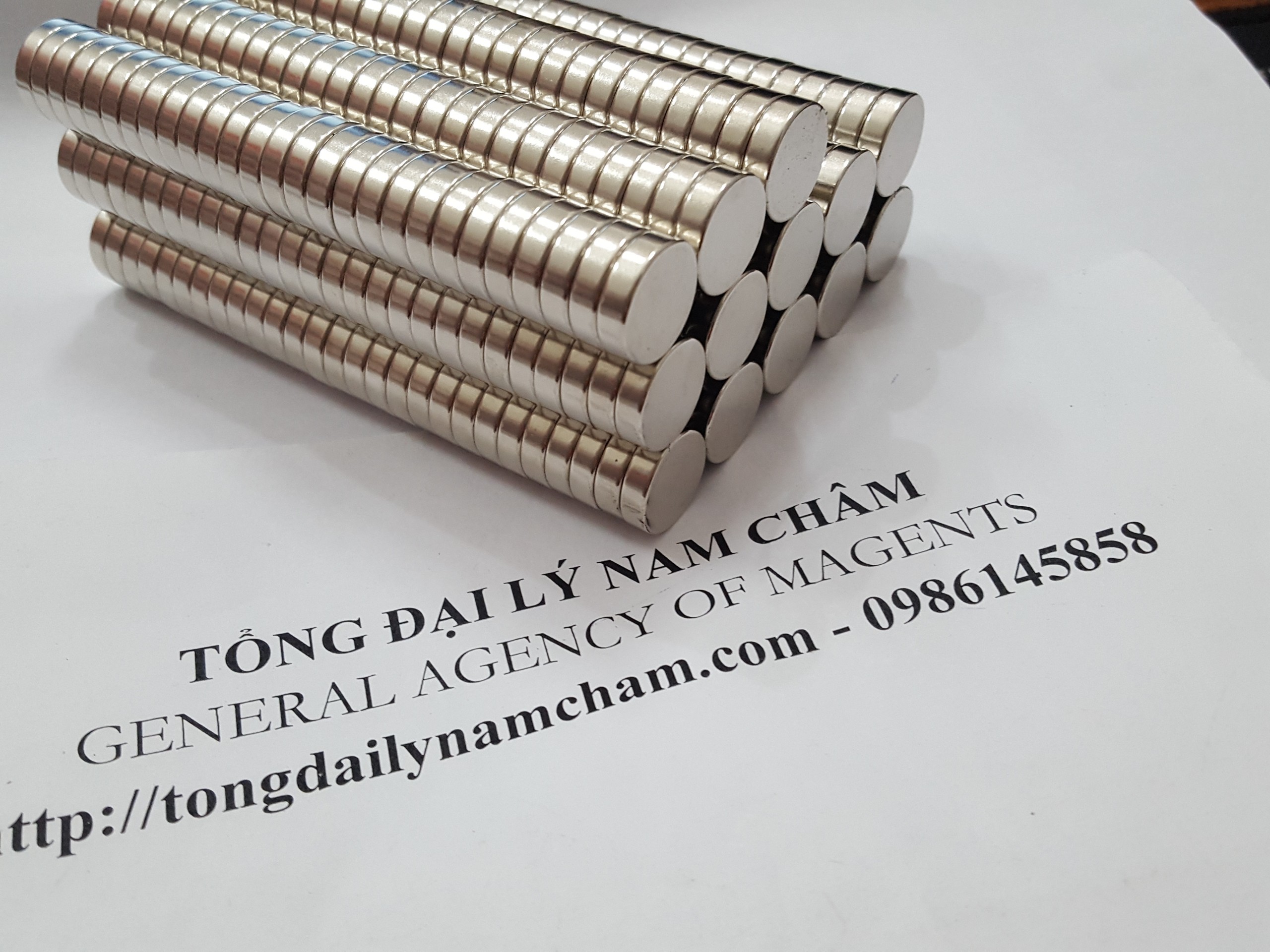 20 viên nam châm trắng đất hiếm 15x4mm