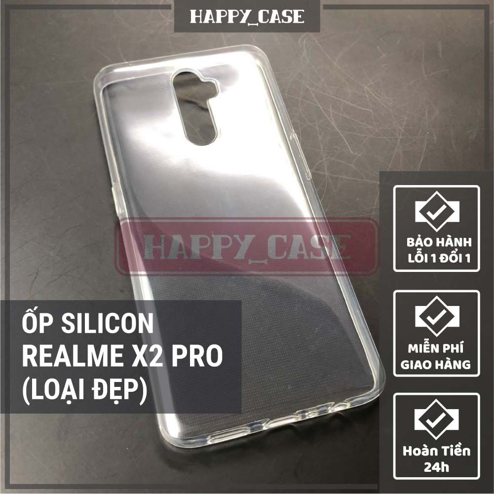 Ốp Điện Thoại Realme X2 Pro Thin Transparent Silicon