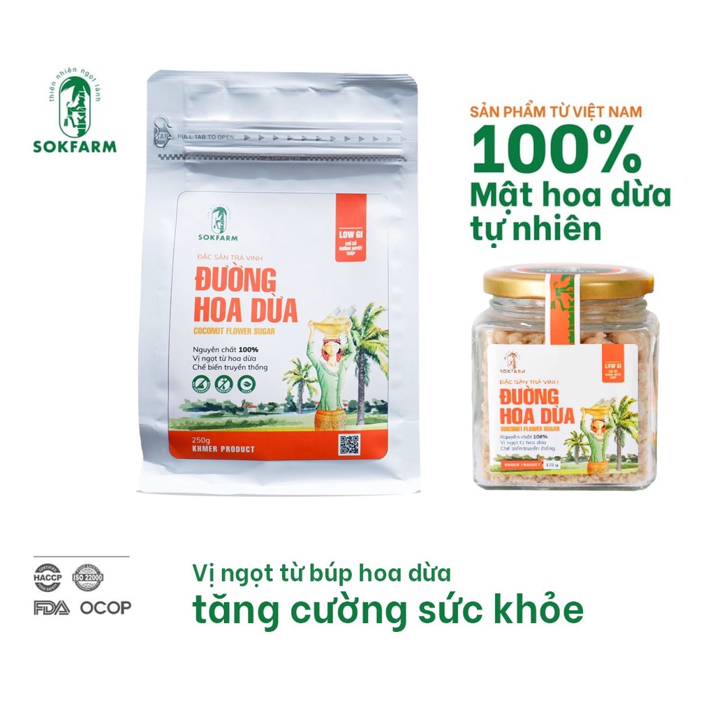 Đường Hoa Dừa 250g Đường Mật Hoa Dừa