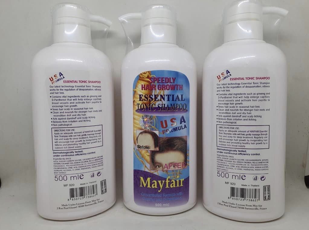 Dầu gội sâm giúp mọc tóc Mayfair essential tonic shampoo 500ml - HX2150