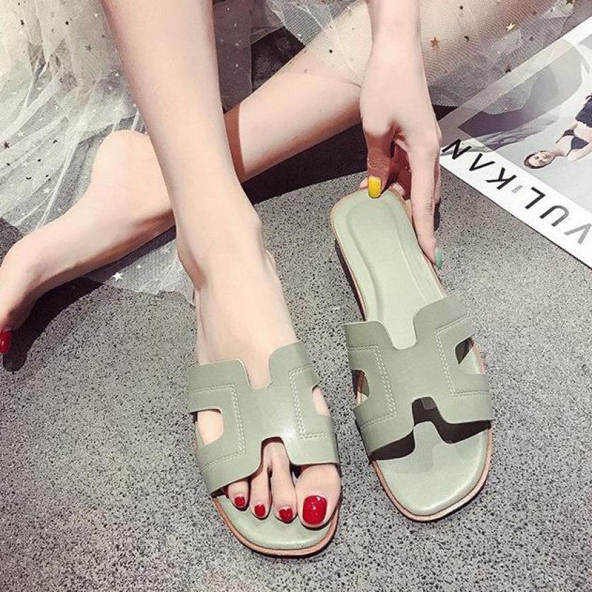 Dép Thời Trang Nữ 3Fashion Da PU Cao Cấp Quai Ngang Chữ H - 2567 giá rẻ
