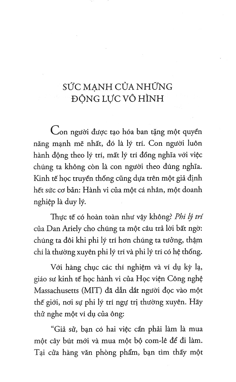 Phi Lý Trí -  Dan Ariely