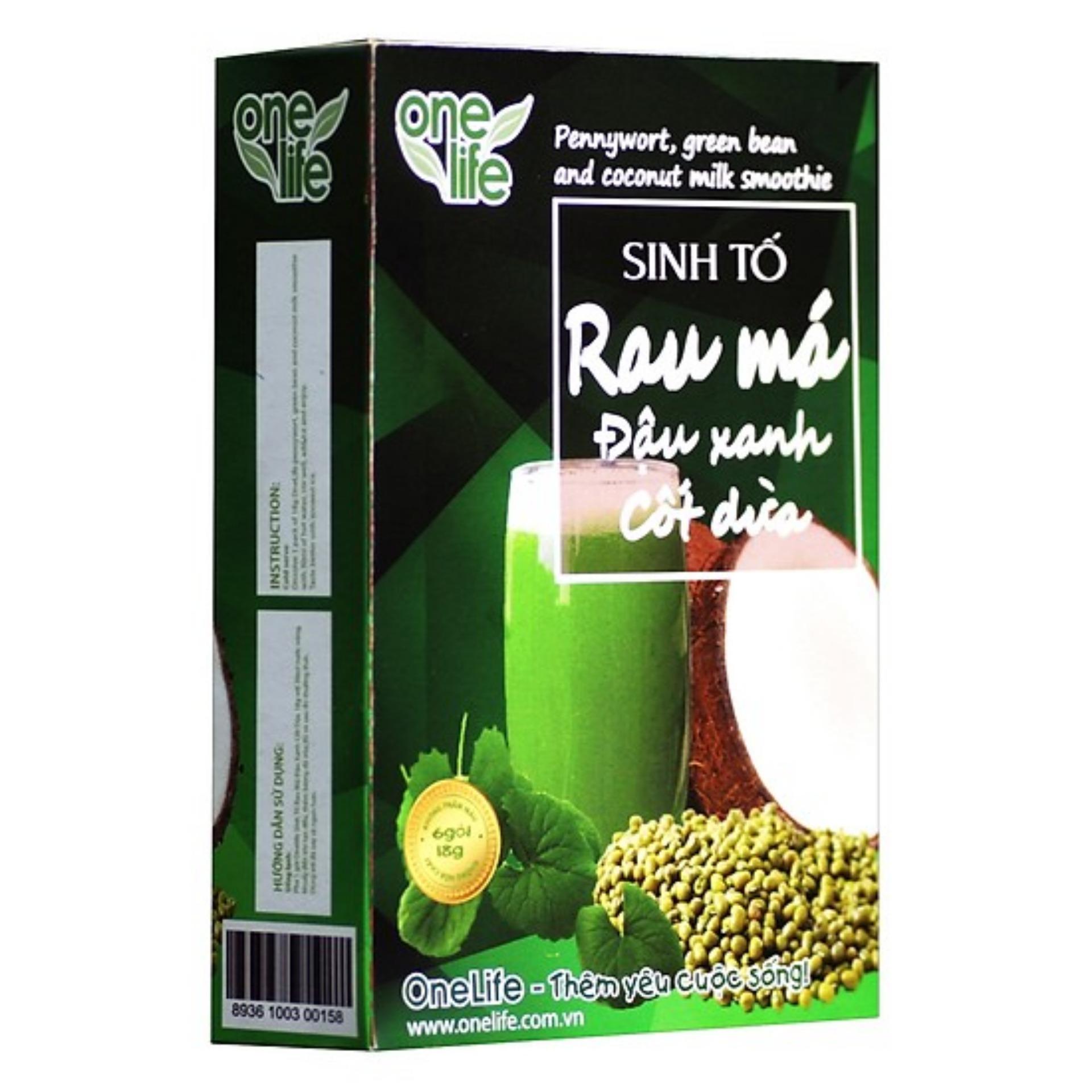 Combo Bộ Quà Tặng Cao Cấp OneLife (Bột Rau Má Nguyên Chất & Sinh Tố Rau Má Đậu Xanh Cốt Dừa)