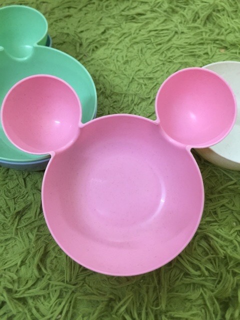 Khay ăn dặm Mickey nhựa lúa mạch