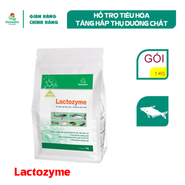 Vemedim Lactozyme cá, men tiêu hóa cho cá, gói 1kg