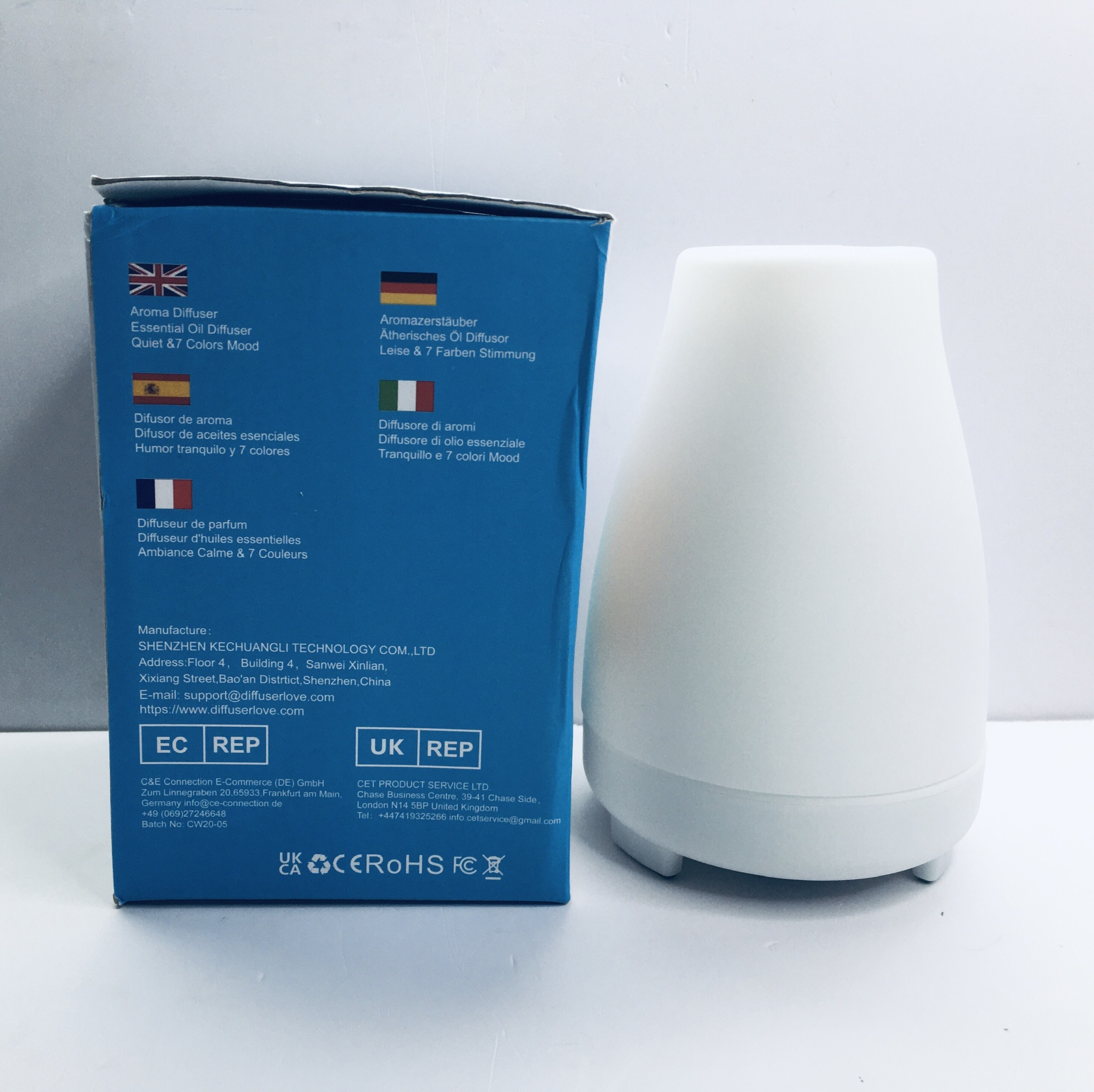 Máy Xông tinh dầu Aroma Diffuser có Remote điều khiển [Hàng Mỹ]