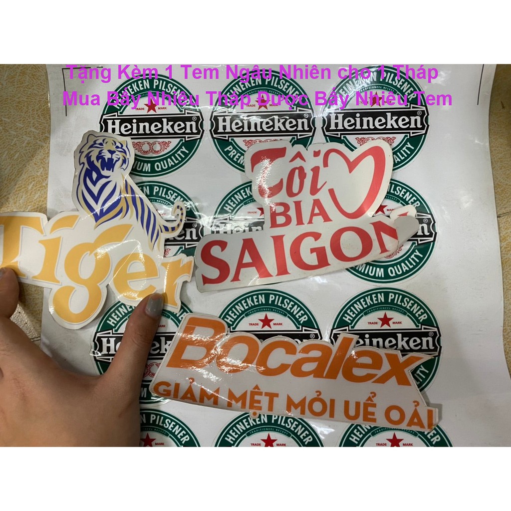 Decal Hãng Bia ( Ngẫu Nhiên)
