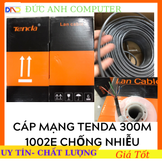 Thùng cáp mạng lan 300m tenda  1002e chống nhiễu sản phẩm tốt chất lượng cao cam kết hàng giống mô tả
