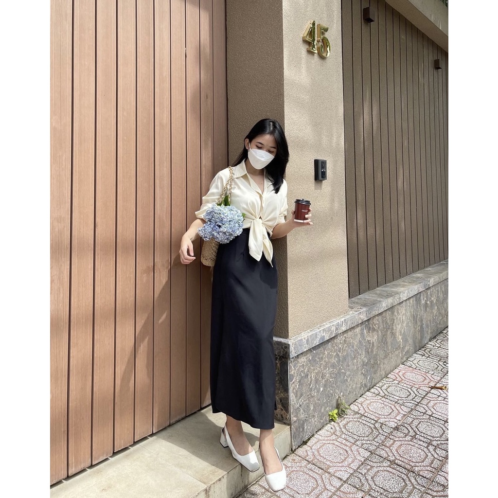 Sơ Mi Lụa Satin Nueye | 2210 | Lana Official