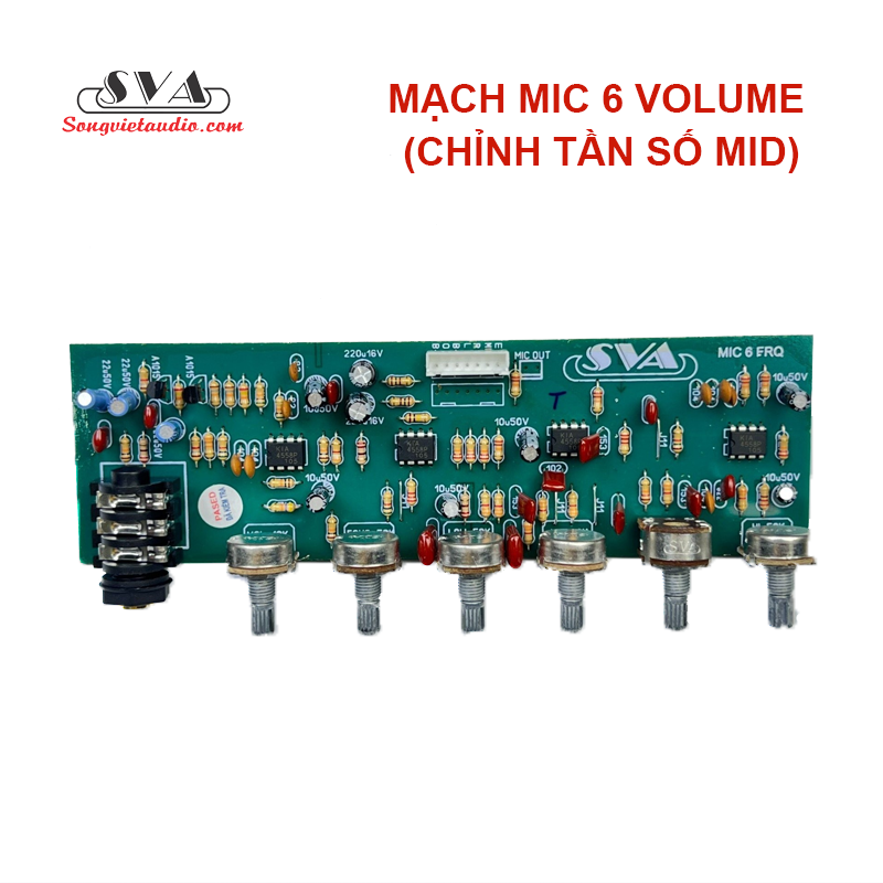 MẠCH MIC 6 VOLUME CHỈNH TẨN SỐ - 1 MẠCH - KÈM DÂY