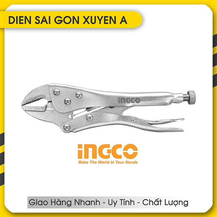 Pliers Press lock 180mm -7 inch ingco HCJLW0207 - SAIGON HANDTOOLS VIETNAM