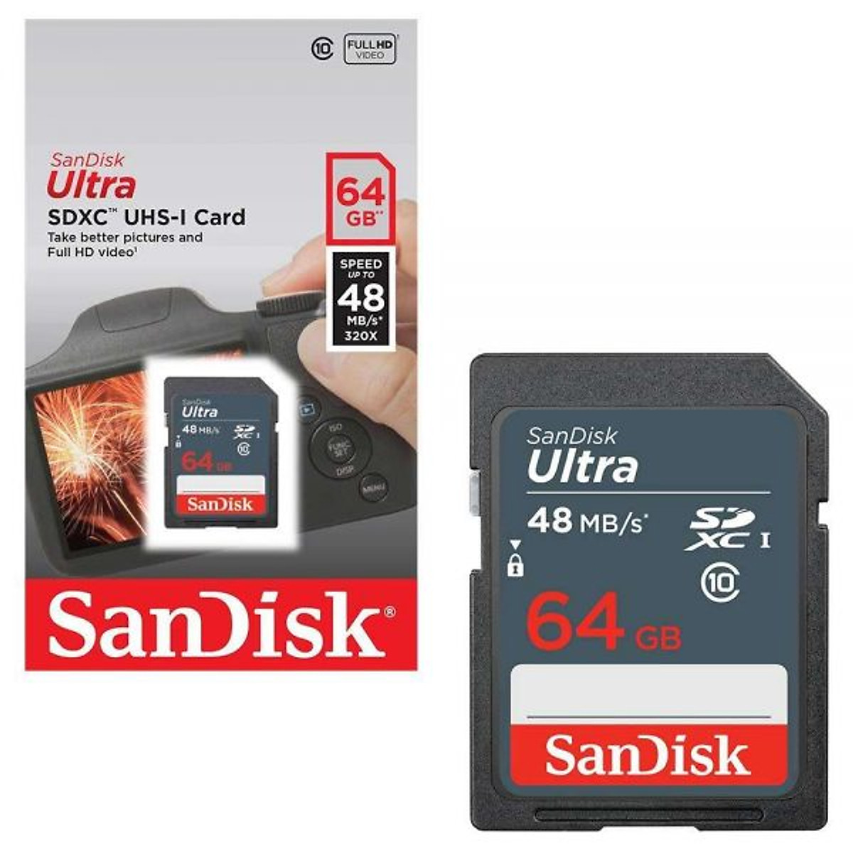 Thẻ nhớ SanDisk SDXC Ultra 64GB Class 10 48mb/s