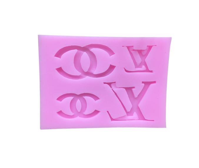 Khuôn Silicon Hoa Nổi 4D Logo Chanel Vl