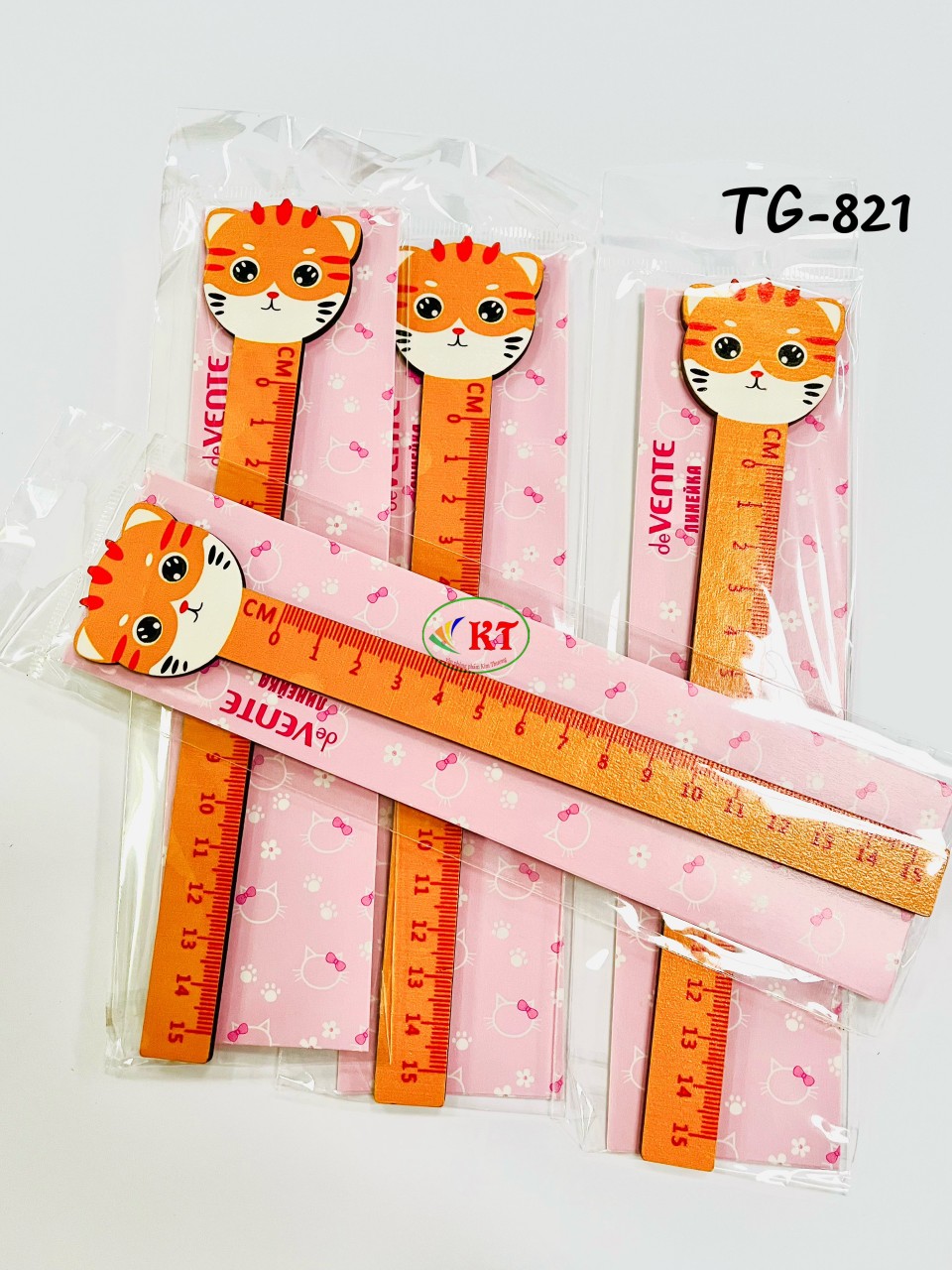 Combo 3 cây thước gỗ thú nhỏ (TG-821)