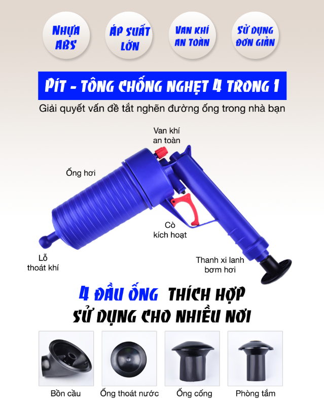 Pít-tông chống nghẹt