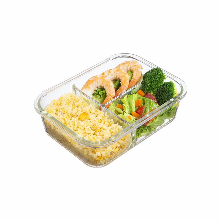 Hộp thủy tinh chữ nhật Nikko 1040 ml (2 ngăn và 3 ngăn)