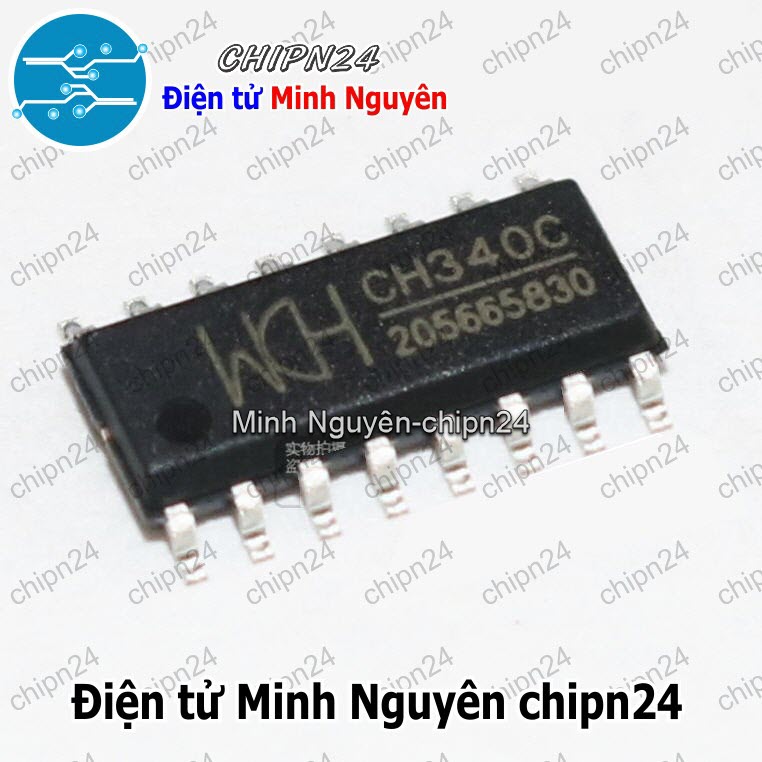 [1 con] (ST) IC Dán CH340C SOP-16 Hàng Tốt (SMD) (CH340) - HH004967