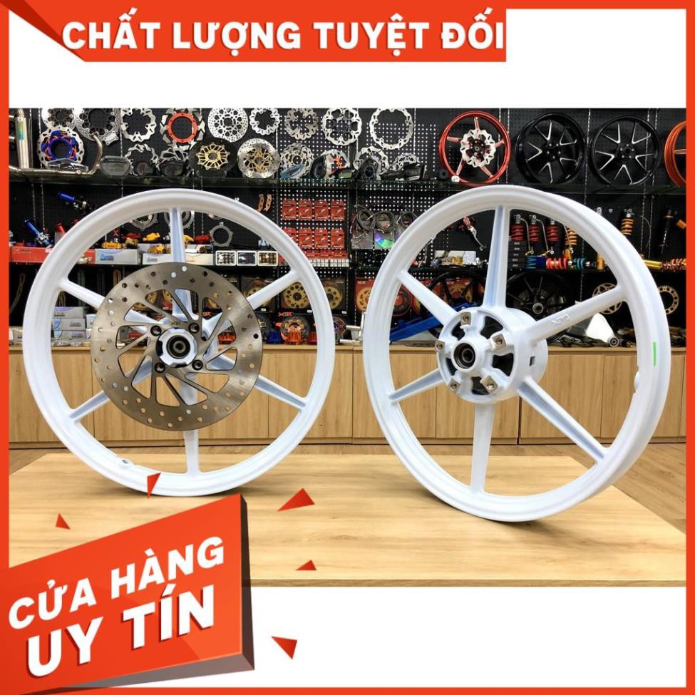MÂM VÀNH 6 CÂY XPRO CHO EXCITER 150 ( FULL COMBO Mâm - Đĩa kiểu X1R - Bạc đạn) X1R