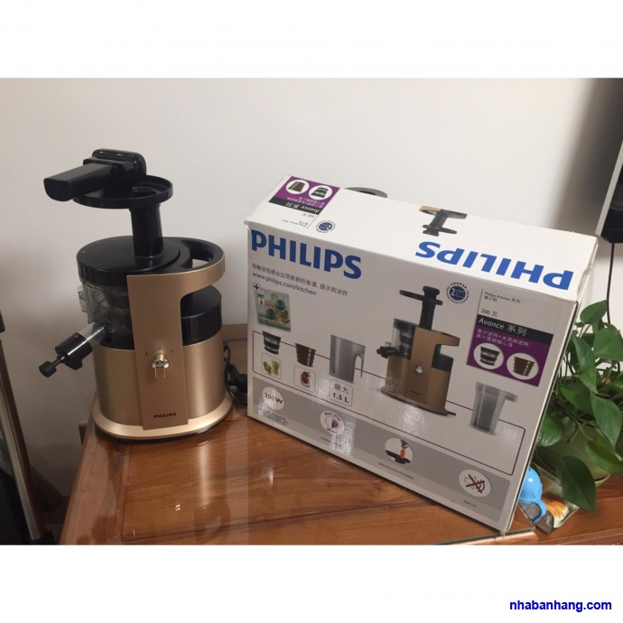 [Trả góp 0%]MÁY ÉP TRÁI CÂY TỐC ĐỘ CHẬM PHILIPS HR1883