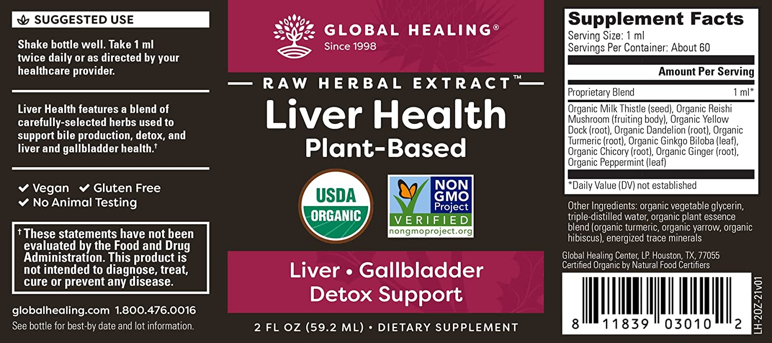 Thải độc gan Liver Health Global Healing 60ml