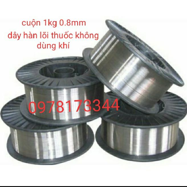 Dây hàn mig không dùng khí cuộn 1kg--0.8mm