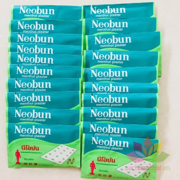 20 goi Cao dán giảm đau Neobun thái lan