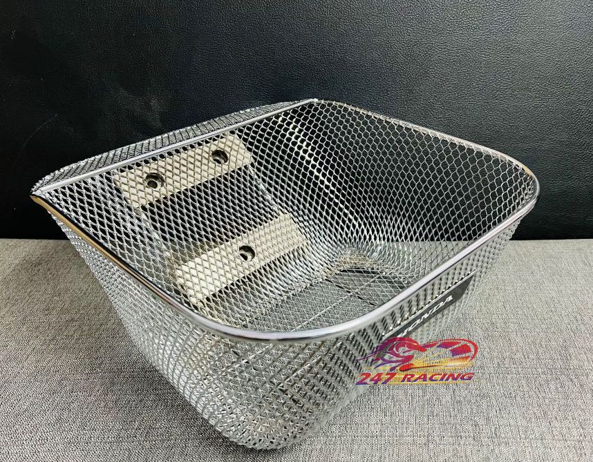 Rổ lưới xiken inox sáng bóng gắn xe máy wave rs mẫu thái siêu rẻ đẹp