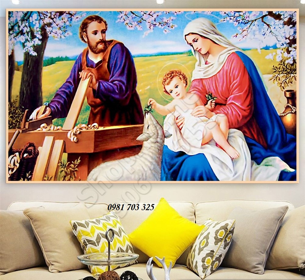 Gạch tranh 3D - gạch tranh công giáo