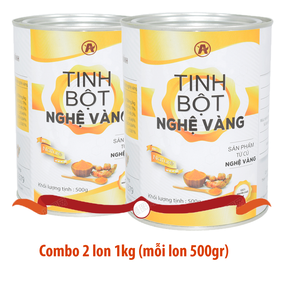 [HCM][1kg] Tinh bột nghệ vàng An Bình (2 lon)